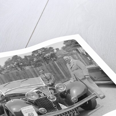 Jensen open 4-seater of Ken Crawford at the South Wales Auto Club Welsh Rally, 1937 by Bill Brunell