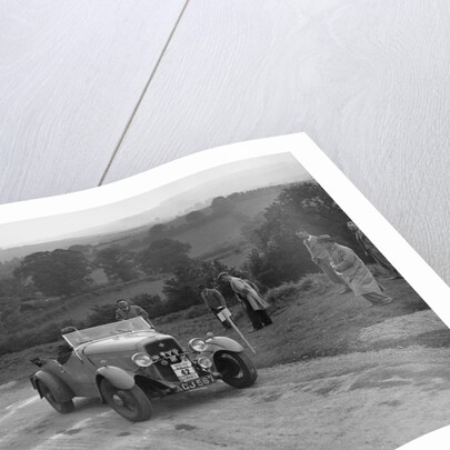 Ford V8 of TC Wise competing in the South Wales Auto Club Welsh Rally, 1937 by Bill Brunell