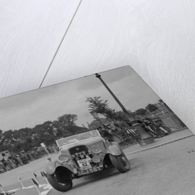 Ford V8 of TC Wise competing in the South Wales Auto Club Welsh Rally, 1937 by Bill Brunell