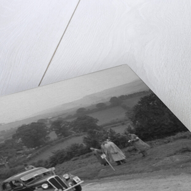 Standard 12 saloon of Miss I Webber competing in the South Wales Auto Club Welsh Rally, 1937 by Bill Brunell