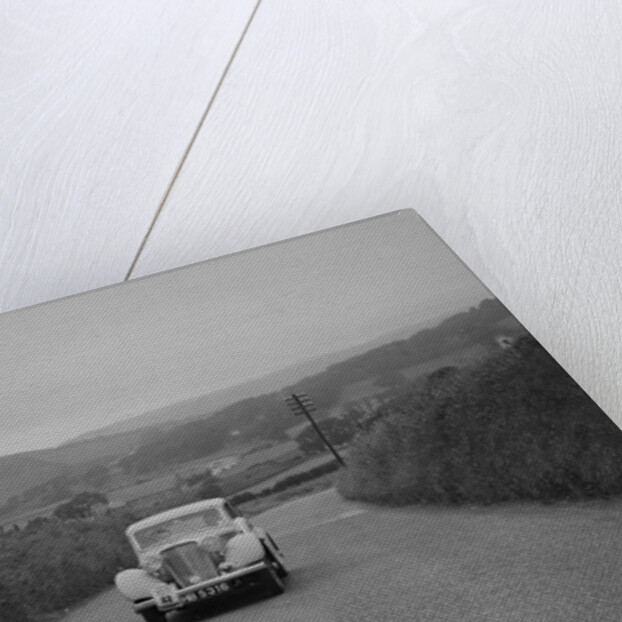 Jaguar SS saloon of N Howfield competing in the South Wales Auto Club Welsh Rally, 1937 by Bill Brunell