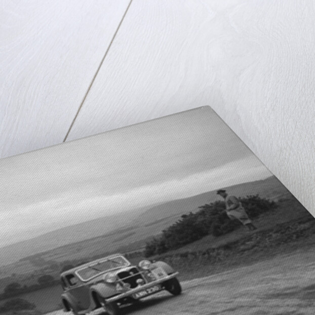 Riley Kestrel of A Bassett competing in the South Wales Auto Club Welsh Rally, 1937 by Bill Brunell