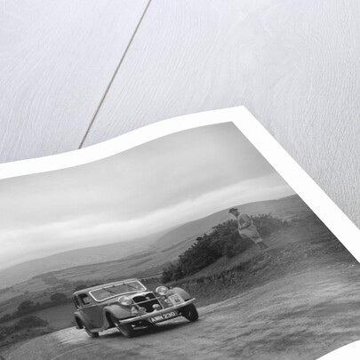 Riley Kestrel of A Bassett competing in the South Wales Auto Club Welsh Rally, 1937 by Bill Brunell