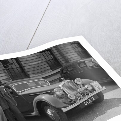Rover 4-door saloon of FD Cooper at the South Wales Auto Club Welsh Rally, 1937 by Bill Brunell