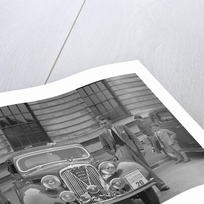 Rover 4-door saloon of FD Cooper at the South Wales Auto Club Welsh Rally, 1937 by Bill Brunell