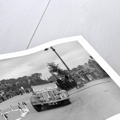 Rover 4-door saloon of FD Cooper competing in the South Wales Auto Club Welsh Rally, 1937 by Bill Brunell