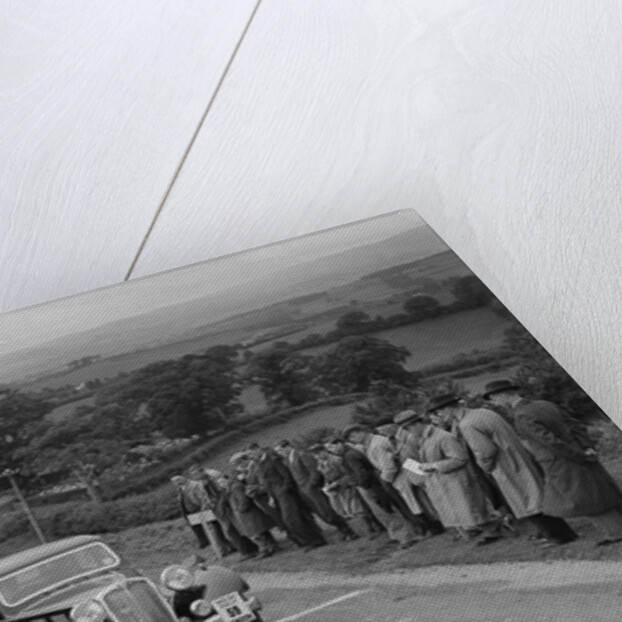 Triumph saloon of KN Smith competing in the South Wales Auto Club Welsh Rally, 1937 by Bill Brunell