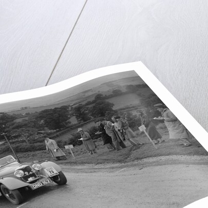 Riley Sprite 2-seater of Mrs TB Hague competing in the South Wales Auto Club Welsh Rally, 1937 by Bill Brunell