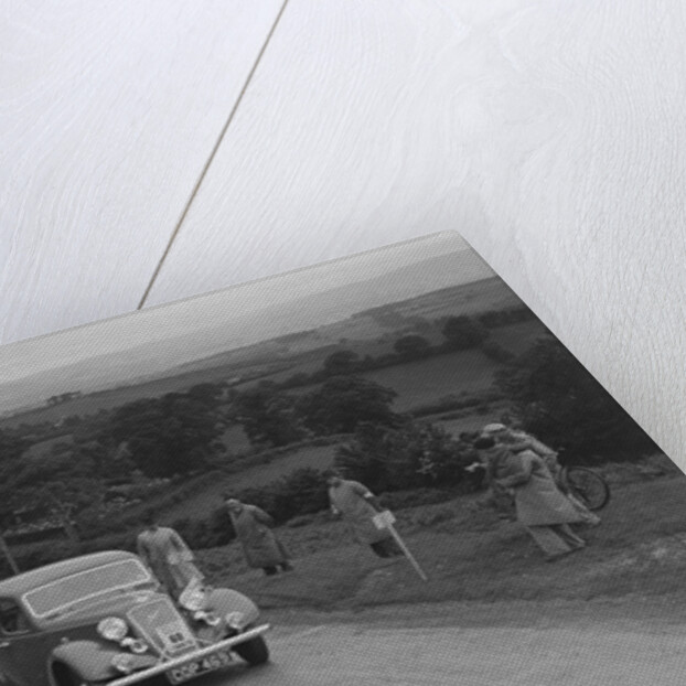 Austin 10 saloon of WS Sewell competing in the South Wales Auto Club Welsh Rally, 1937 by Bill Brunell