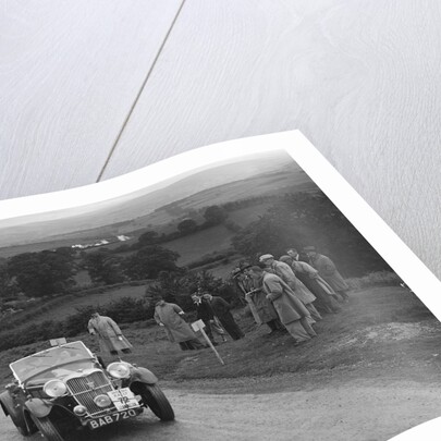 Singer B37 1.5 litre sports of Alf Langley competing in the South Wales Auto Club Welsh Rally, 1937 by Bill Brunell