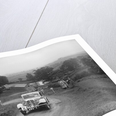 BSA saloon of RS Bevan competing in the South Wales Auto Club Welsh Rally, 1937 by Bill Brunell