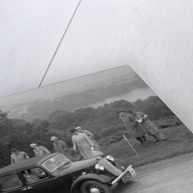 Austin Cambridge saloon of T Norton competing in the South Wales Auto Club Welsh Rally, 1937 by Bill Brunell