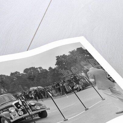 Morris saloon of RK Wellsteed competing in the South Wales Auto Club Welsh Rally, 1937 by Bill Brunell