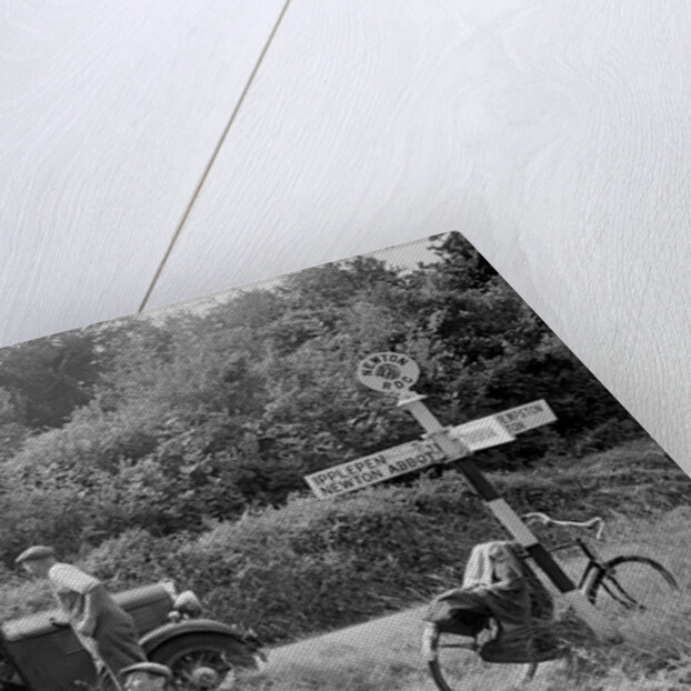 Standard Twelve 4-door saloon, Ipplepen, Devon, 1930s by Bill Brunell