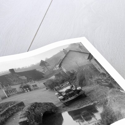 Kitty Brunell driving a Ford Model A 2-seater, Winsford, Somerset, 1930s by Bill Brunell