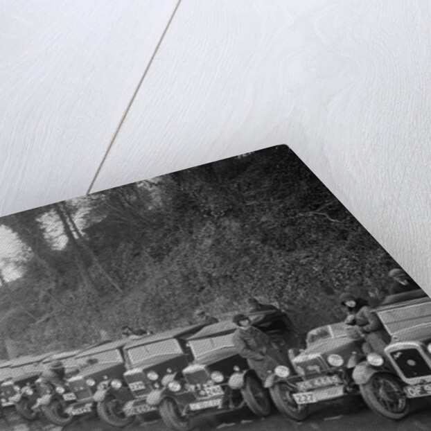 Cars parked at the MCC Lands End Trial, Launceston, Cornwall, 1930 by Bill Brunell