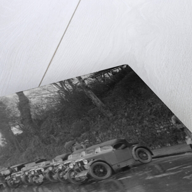 Cars parked at the MCC Lands End Trial, Launceston, Cornwall, 1930 by Bill Brunell