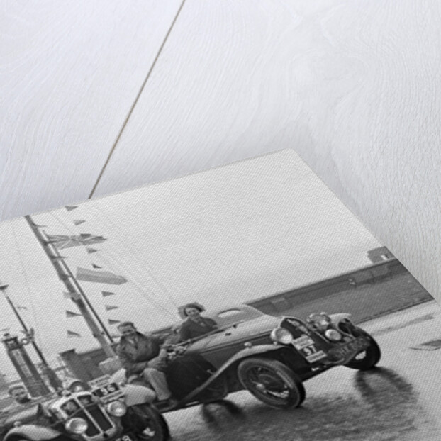 Austin 7 Grasshopper of CD Buckley and Fiat Balilla 508S of SGE Tett at the Blackpool Rally, 1936 by Bill Brunell