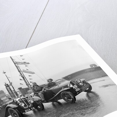 Austin 7 Grasshopper of CD Buckley and Fiat Balilla 508S of SGE Tett at the Blackpool Rally, 1936 by Bill Brunell