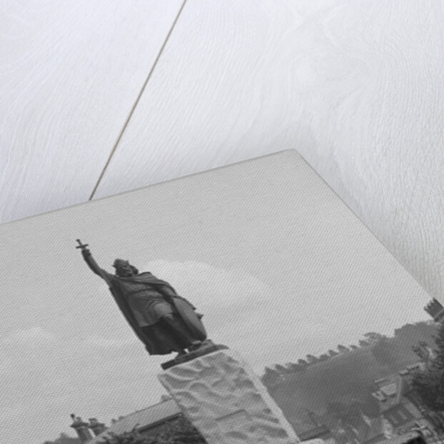 Bentley EXP3  in front of the statue of King Alfred, High Street, Winchester, Hampshire, c1920s by Bill Brunell