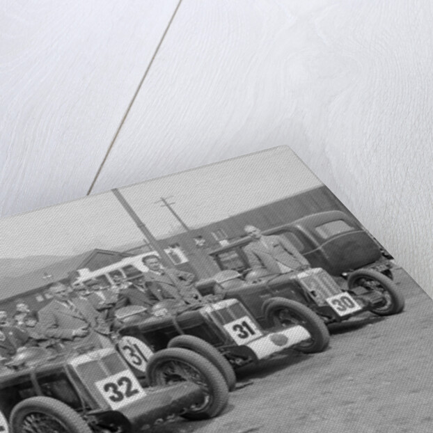 Three MG C type Midgets at the RAC TT Race, Ards Circuit, Belfast, 1932 by Bill Brunell