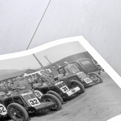 Three MG C type Midgets at the RAC TT Race, Ards Circuit, Belfast, 1932 by Bill Brunell