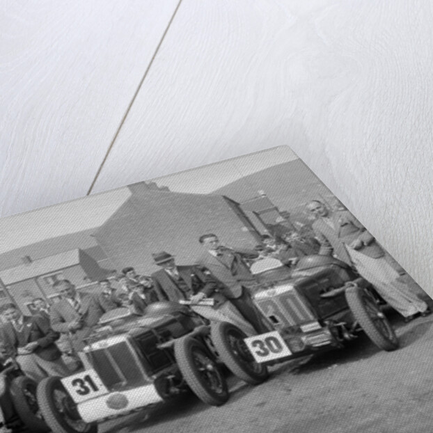 Three MG C type Midgets at the RAC TT Race, Ards Circuit, Belfast, 1932 by Bill Brunell