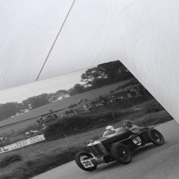 MG C type Midget of Hugh Hamilton at practice for the RAC TT Race, Ards Circuit, Belfast, 1932 by Bill Brunell