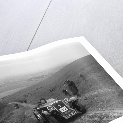 Singer 2-seater sports competing in a trial, Crowell Hill, Chinnor, Oxfordshire, 1930s by Bill Brunell