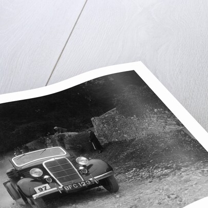 Ford V8 drophead competing in a motoring trial, Nailsworth Ladder, Gloucestershire, 1930s by Bill Brunell