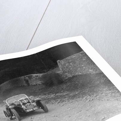 Singer 2-seater sports competing in a motoring trial, Nailsworth Ladder, Gloucestershire, 1930s. by Bill Brunell