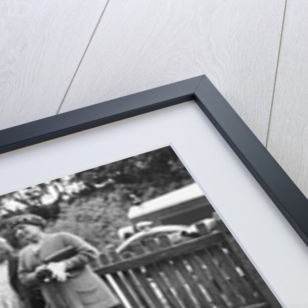 People visiting King Alfred's Blowing Stone, Kingston Lisle, near Uffington, Oxfordshire, c1920s by Bill Brunell