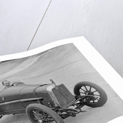 Aston Martin of GC Stead on the Members Banking at Brooklands, Surrey, c1920s by Bill Brunell