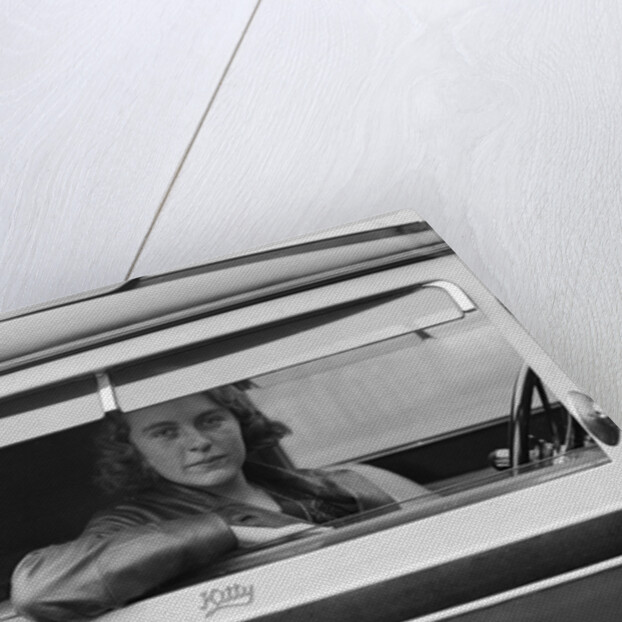 Kitty Brunell behind the wheel of a Talbot 14/45, c1930 by Bill Brunell