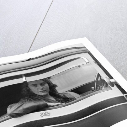 Kitty Brunell behind the wheel of a Talbot 14/45, c1930 by Bill Brunell