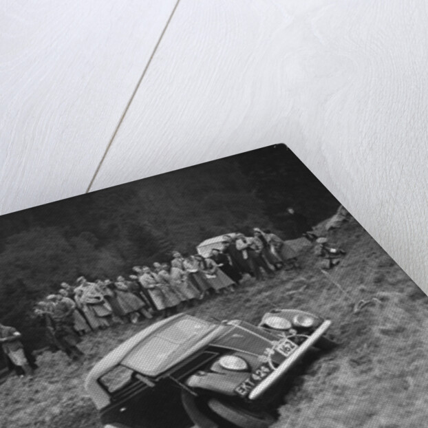 Ford V8 of J Cleland competing in the MCC Edinburgh Trial, Roxburghshire, Scotland, 1938 by Bill Brunell