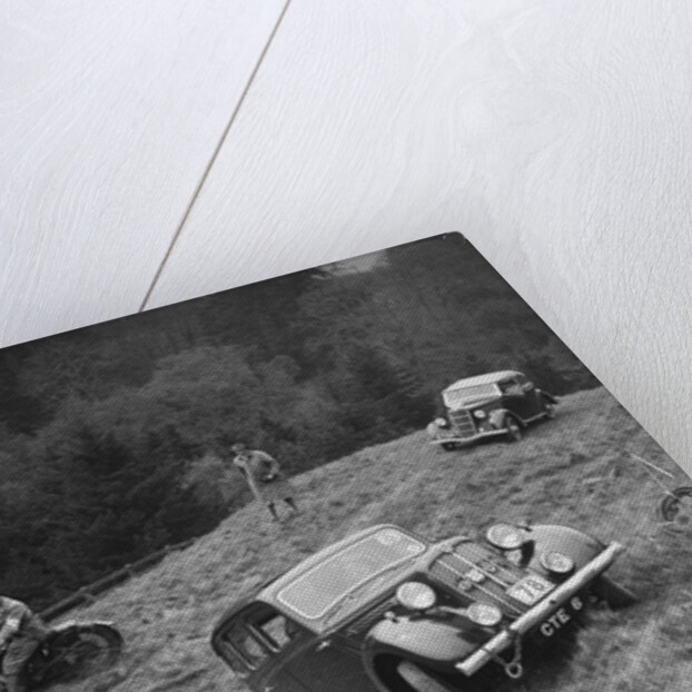 Morris Twelve of PK Potter competing in the MCC Edinburgh Trial, Roxburghshire, Scotland, 1938 by Bill Brunell