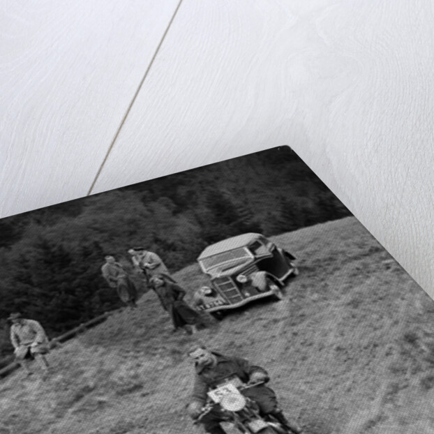 500 cc Ariel of GR Walling competing in the MCC Edinburgh Trial, Roxburghshire, Scotland, 1938 by Bill Brunell