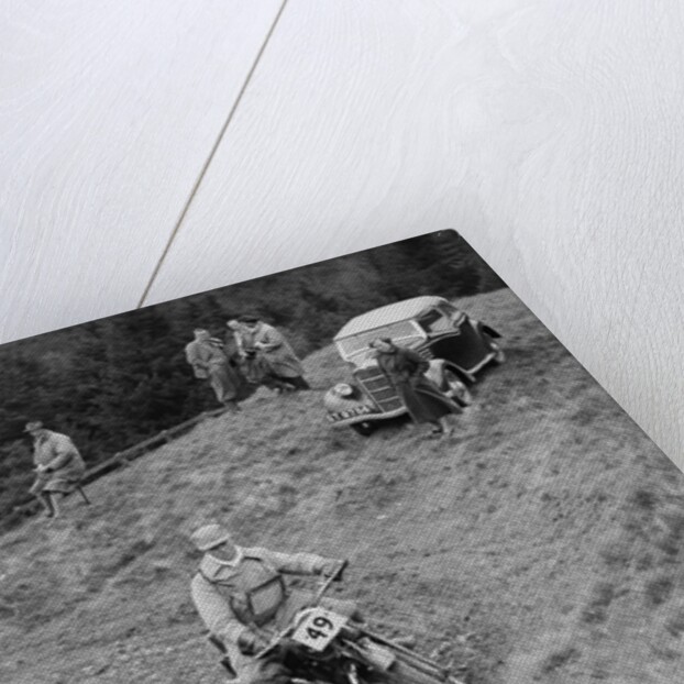 347 cc Ariel of F Gooding competing in the MCC Edinburgh Trial, Roxburghshire, Scotland, 1938 by Bill Brunell