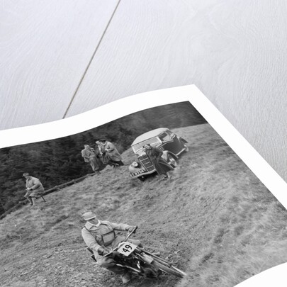 347 cc Ariel of F Gooding competing in the MCC Edinburgh Trial, Roxburghshire, Scotland, 1938 by Bill Brunell