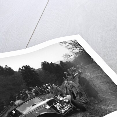 Ford V8 of H Koppenhagen competing in the MCC Edinburgh Trial, Roxburghshire, Scotland, 1938 by Bill Brunell