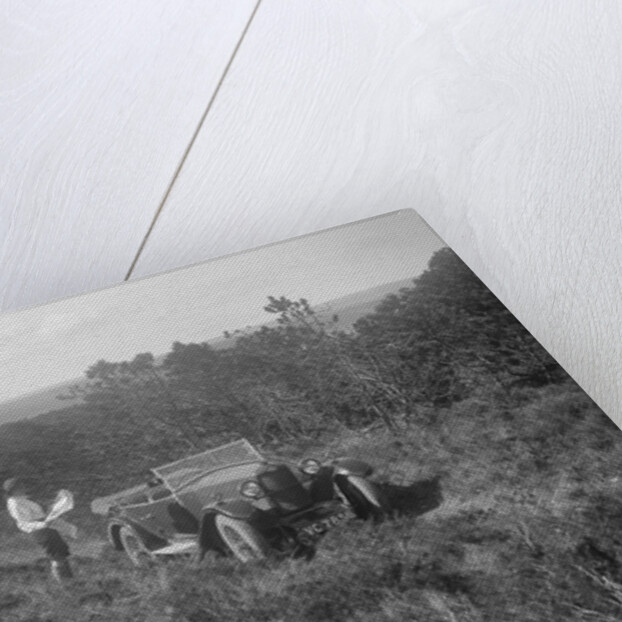 Kitty Brunell road testing a Riley 9 tourer, c1930 by Bill Brunell