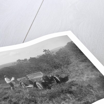 Kitty Brunell road testing a Riley 9 tourer, c1930 by Bill Brunell