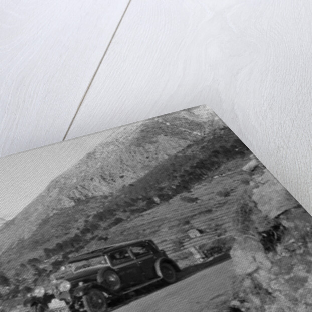 Talbot 14/45 4-door saloon of Kitty Brunell competing in the Monte Carlo Rally, Monaco, 1930 by Bill Brunell