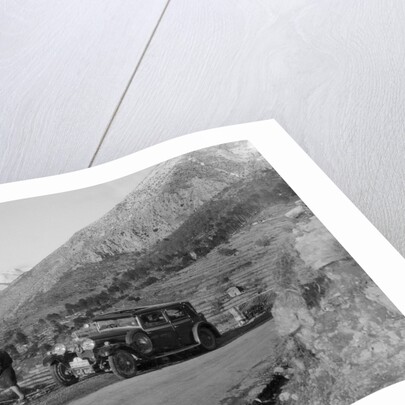 Talbot 14/45 4-door saloon of Kitty Brunell competing in the Monte Carlo Rally, Monaco, 1930 by Bill Brunell