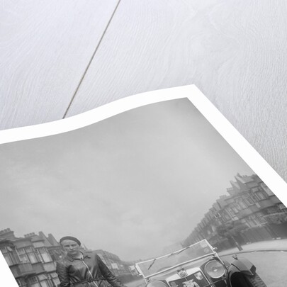 Kitty Brunell with her MG Magna at the RSAC Scottish Rally, 1932 by Bill Brunell