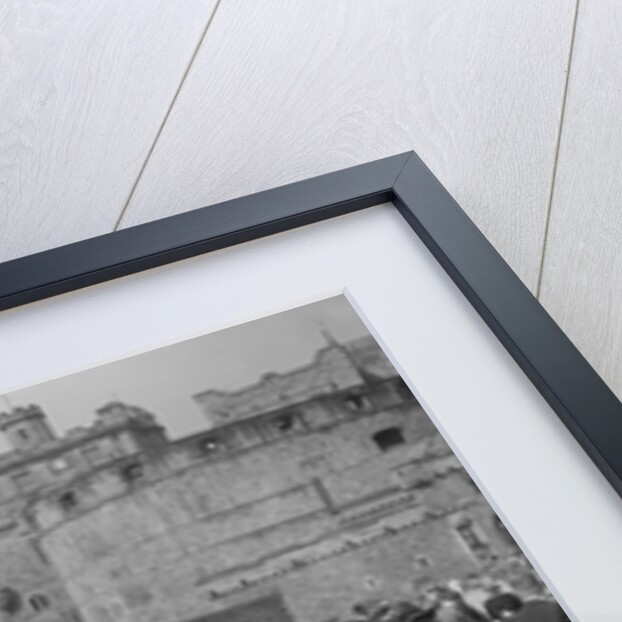Kitty Brunell and her MG Magna on Castle Esplanade, Edinburgh, RSAC Scottish Rally, 1932 by Bill Brunell