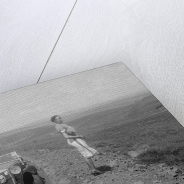 Kitty Brunell and her MG Magna at the RSAC Scottish Rally, 1932 by Bill Brunell