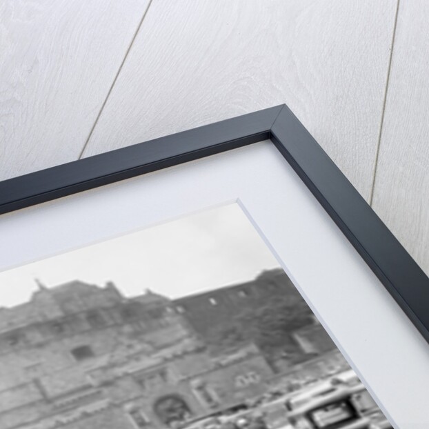 Kitty Brunell and her MG Magna on Castle Esplanade, Edinburgh, RSAC Scottish Rally, 1932 by Bill Brunell