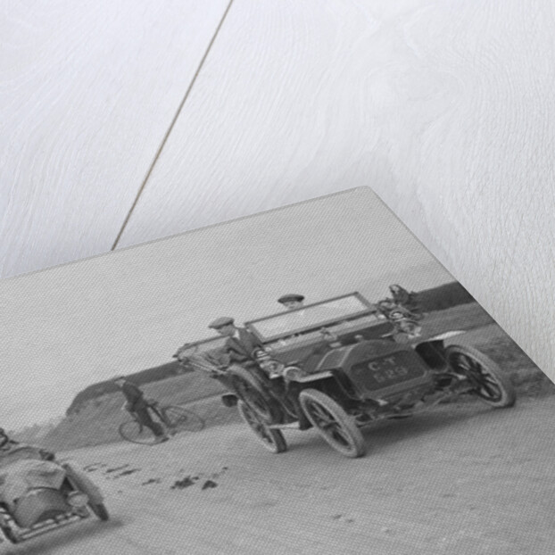 Right: Darracq Vehicle Reg. No.  CT529. . Left: Unidentified motorcycle by Bill Brunell